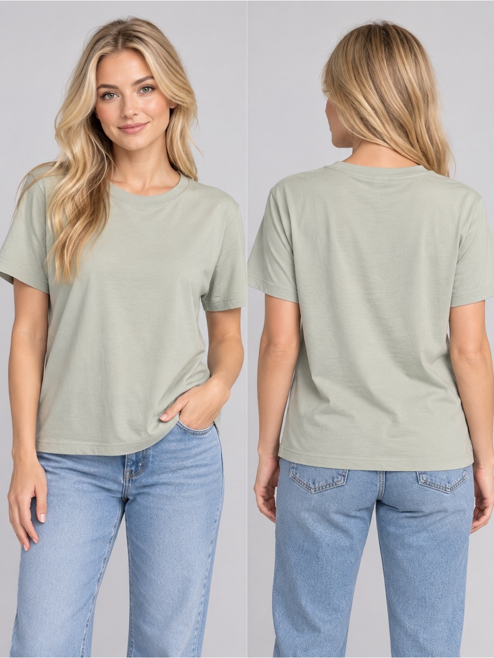 Target 🎯 a new day Relaxed Crewneck Tee in Sage Green